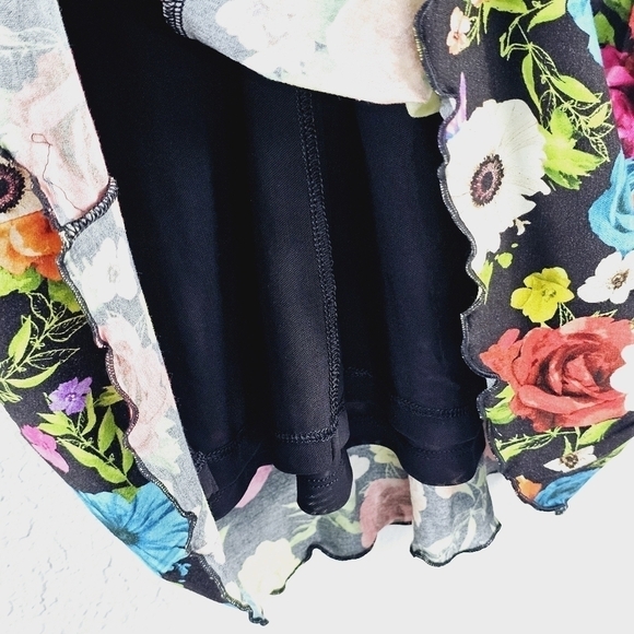 New! Alice + Olivia Delora Floral Midi Dress Flower Garden - Picture 13 of 16